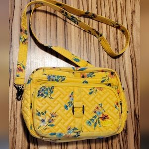 Lug Carousel XL yellow floral bag